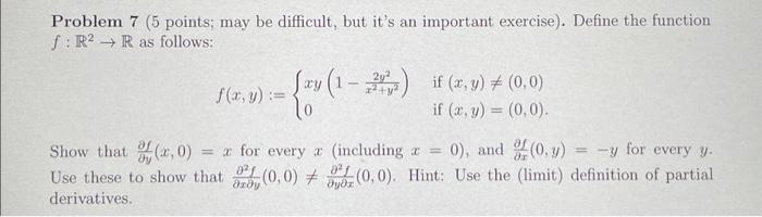 Solved Problem 7 (5 points; may be difficult, but it's an | Chegg.com