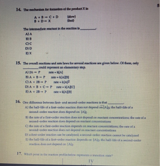 Solved 14. The mechanism for formation of the productX | Chegg.com