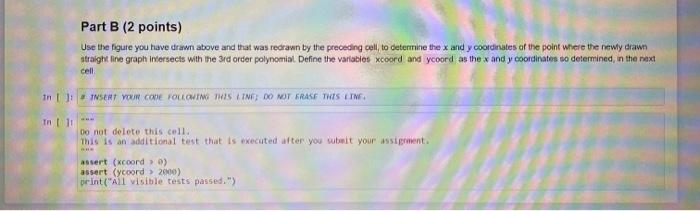 Solved Using Python: Only solve for Part B. Do not solve for | Chegg.com