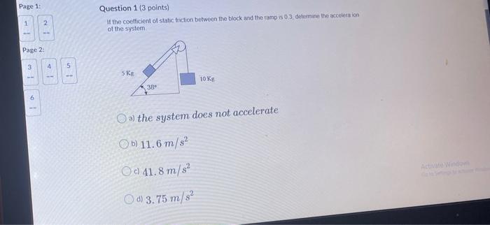 Solved Page 1: Question 1 (3 points) of the coefficient of | Chegg.com