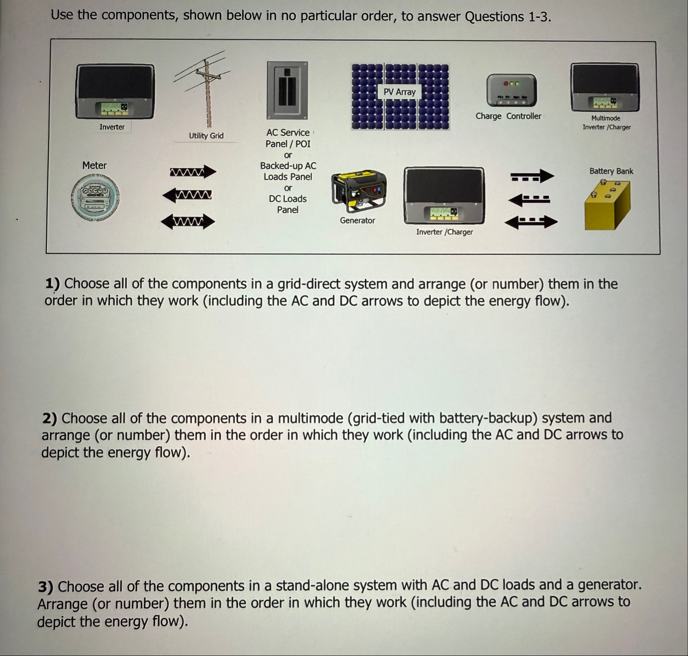 Solved Use the components, shown below in no particular | Chegg.com