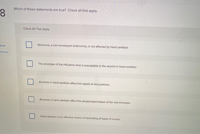 Solved Which of these statements are true? Check all that | Chegg.com