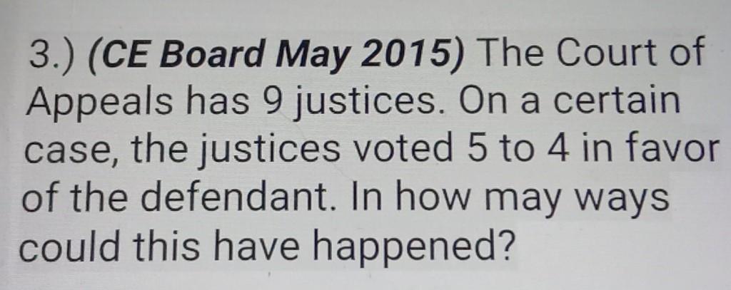 Solved 3.) (CE Board May 2015) The Court of Appeals has 9 | Chegg.com