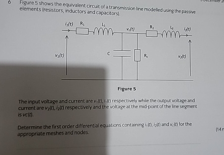 Solved 6 ﻿Figure 5 ﻿shows the equivalent circuit of a | Chegg.com