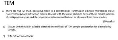Solved TEMa) ﻿There are two (2] ﻿main operating mode in a | Chegg.com