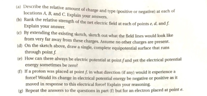 Solved - Use the electric field drawing below to answer the | Chegg.com