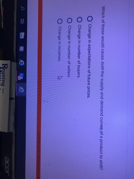 Solved Which of these would cause both the supply and demand | Chegg.com