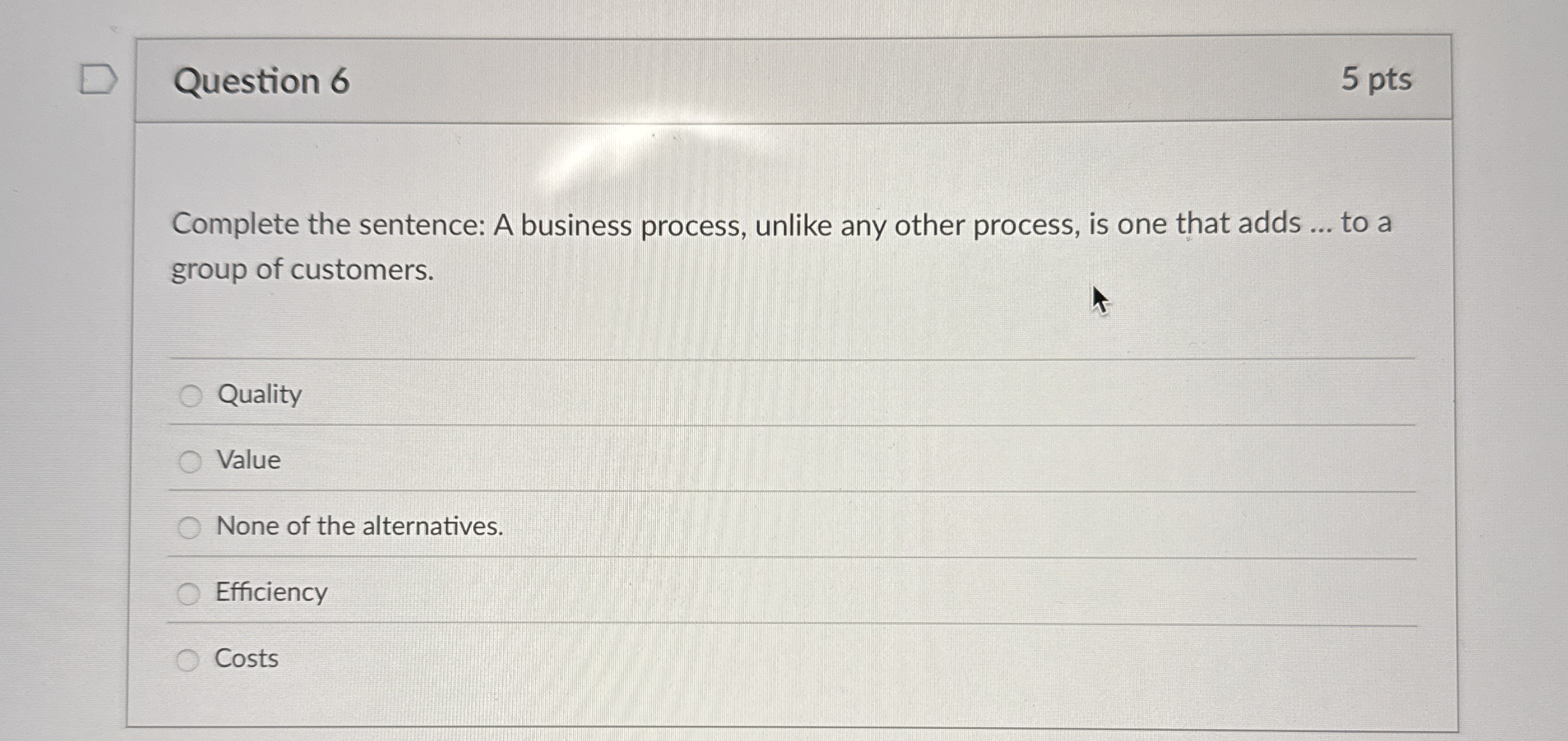 Solved Question 65 the sentence A business