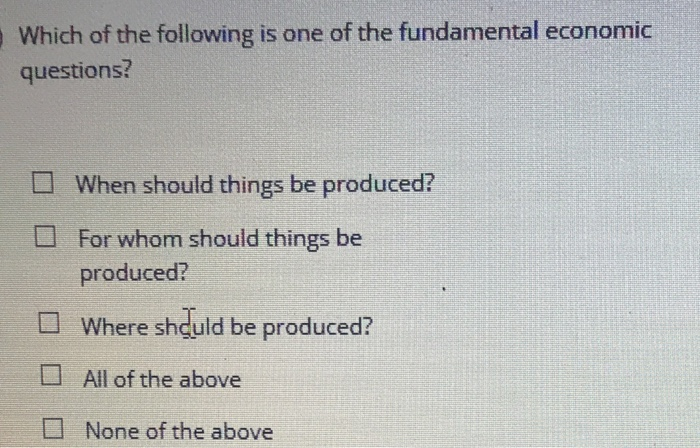 Solved Which of the following is one of the fundamental | Chegg.com