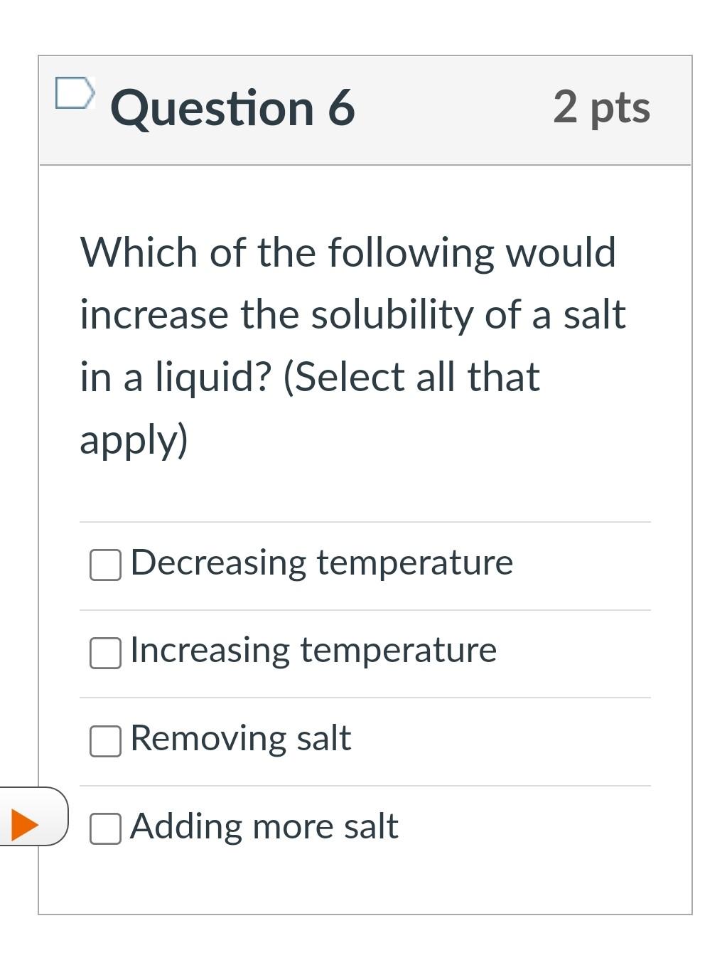 Solved Question 1 2 pts Which of the following is not a | Chegg.com