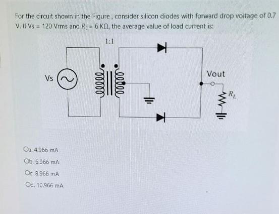 Solved For The Circuit Shown In The Figure, Consider Silicon | Chegg.com