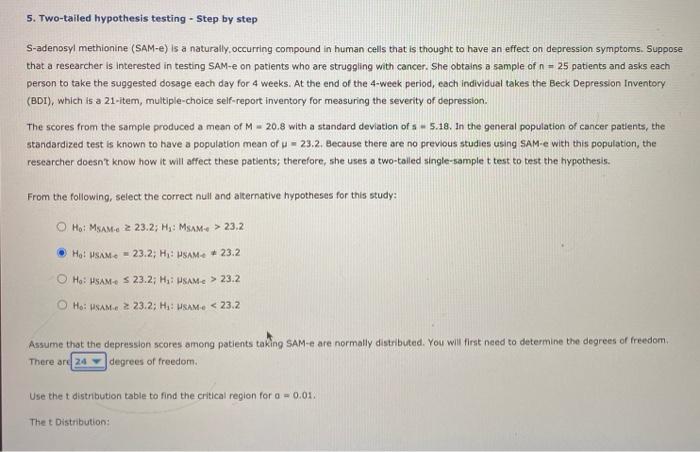 two tailed hypothesis testing step by step