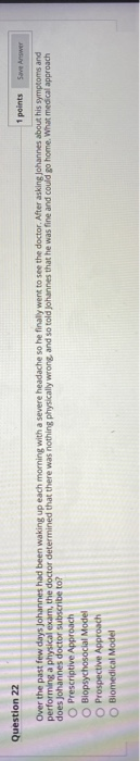 Solved Question 22 1 points Save Answer Over the past few | Chegg.com