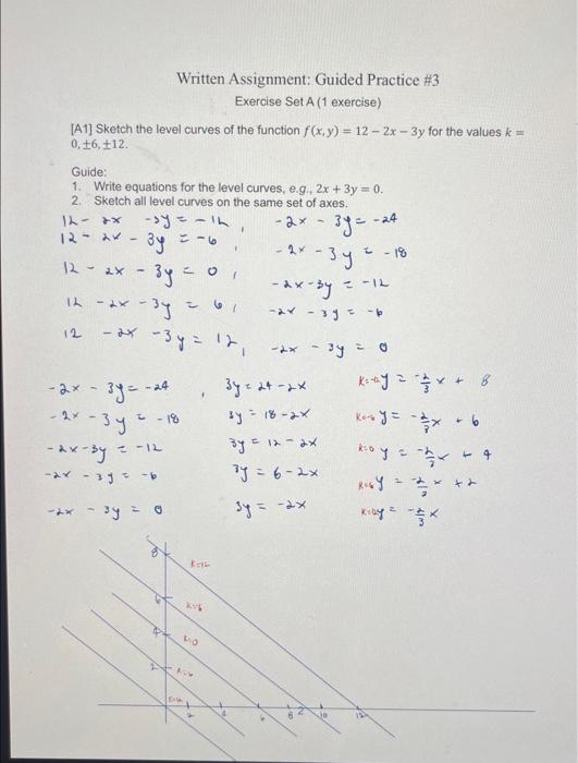 Solved Written Assignment: Guided Practice \#3 Exercise Set | Chegg.com
