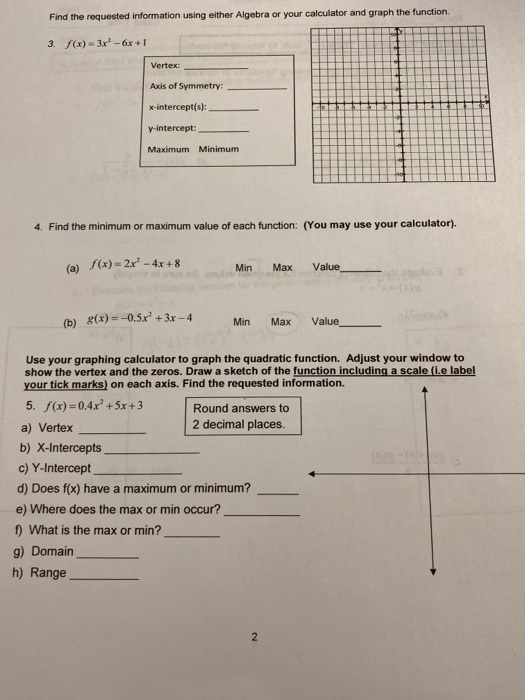 Solved: Find The Requested Information Using Either Algebr... | Chegg.com Solved: Find The Requested Information Using Either Algebr... | Chegg.com
