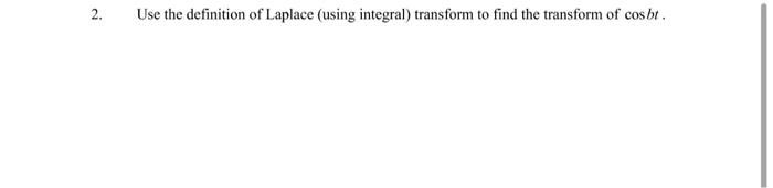 integral definition of laplace transform calculator