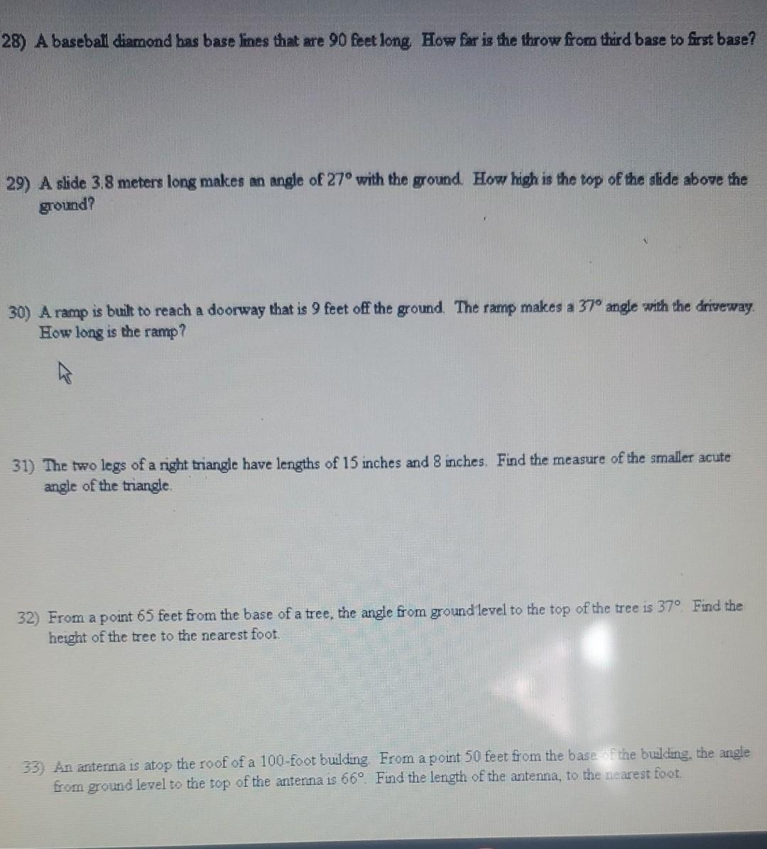 Solved 28) A baseball diamond has base lines that are 90 | Chegg.com