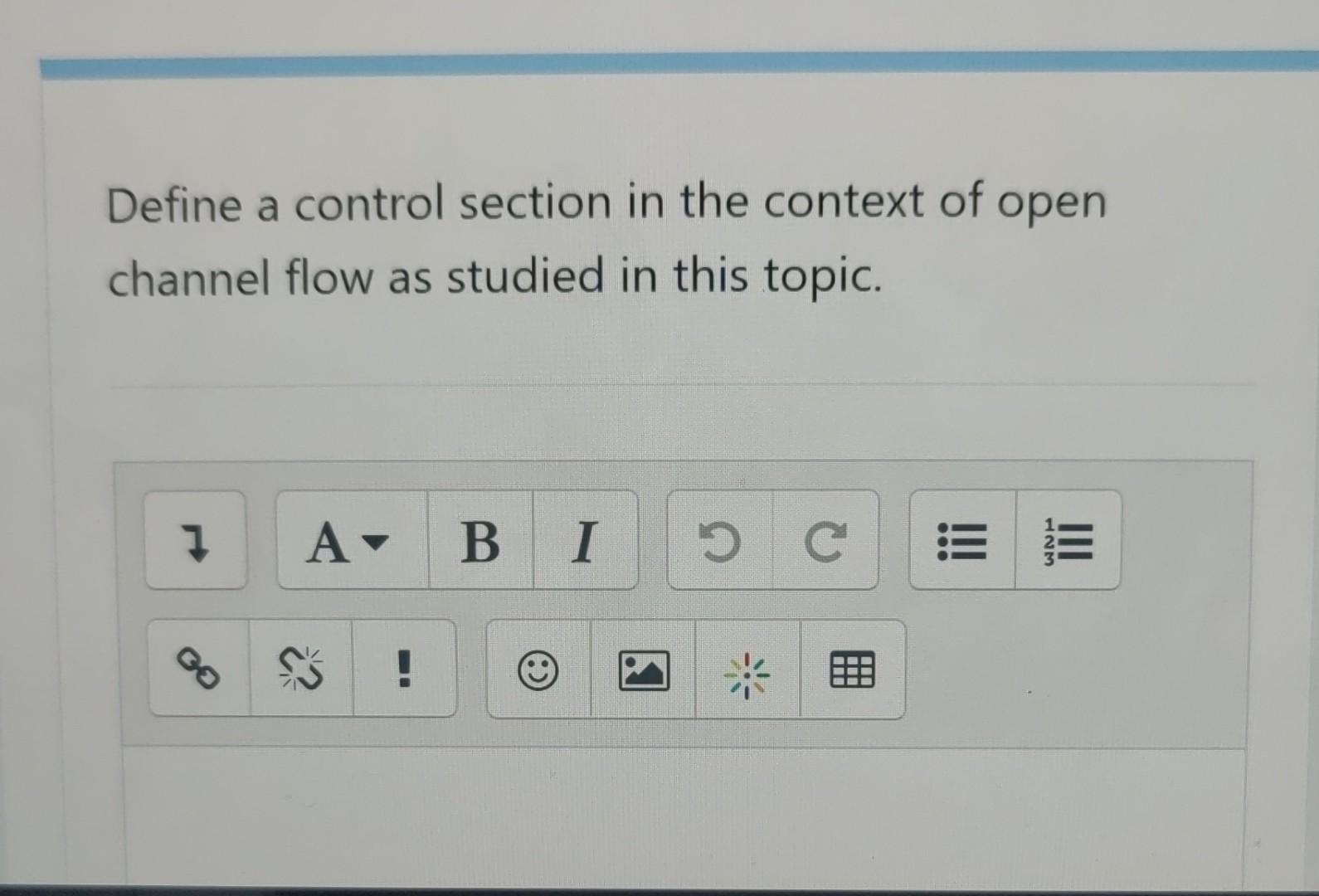 Solved Define a control section in the context of open | Chegg.com
