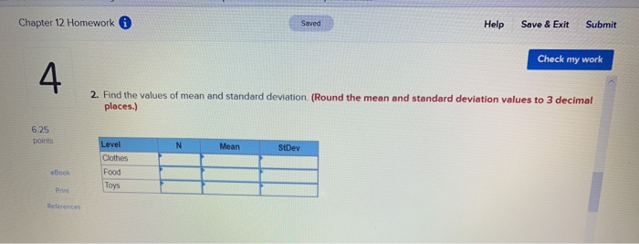 Solved Chapter 12 Homework Help Save & Exit Submit Check my | Chegg.com