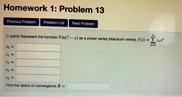 Solved Homework 1 Problem 13 Previous Problem Problem Li Chegg Com