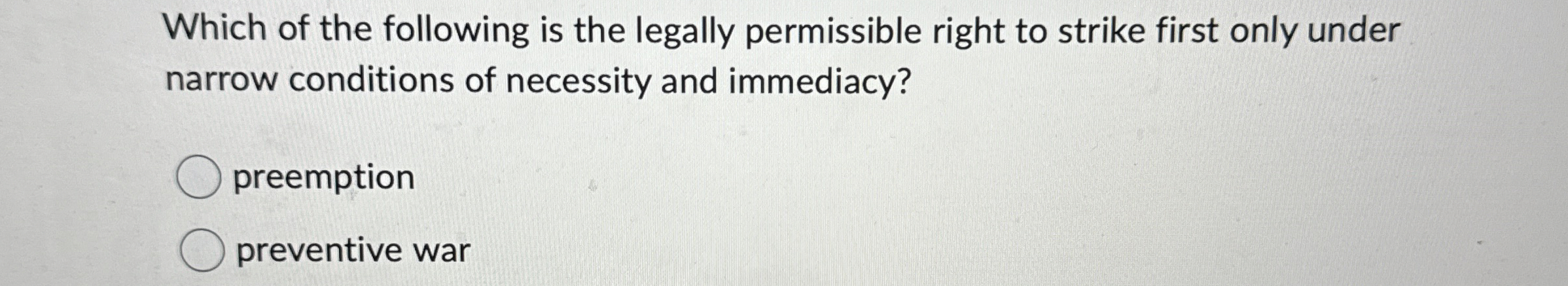 Solved Which of the following is the legally permissible | Chegg.com