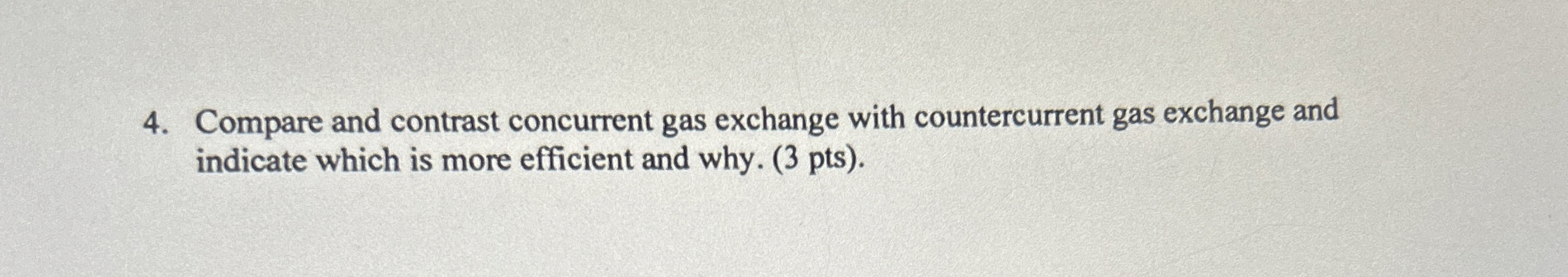 Solved Compare and contrast concurrent gas exchange with | Chegg.com