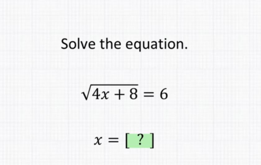 Solved Solve the equation. 4x+8=6 x=[?] | Chegg.com