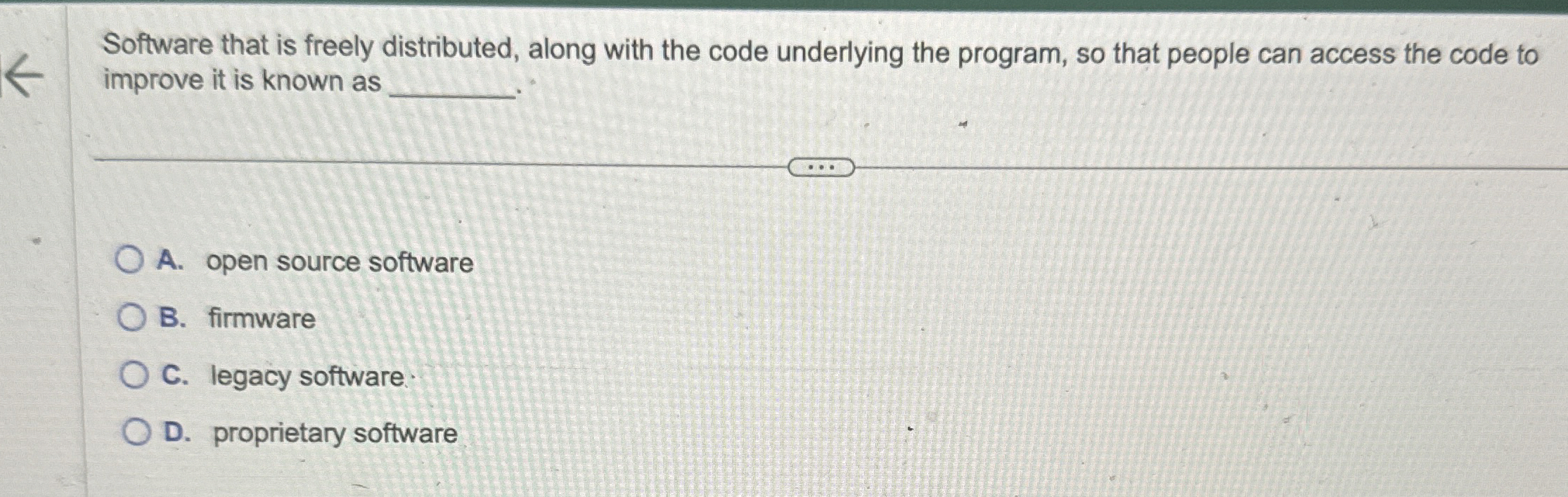 Solved Software that is freely distributed, along with the | Chegg.com
