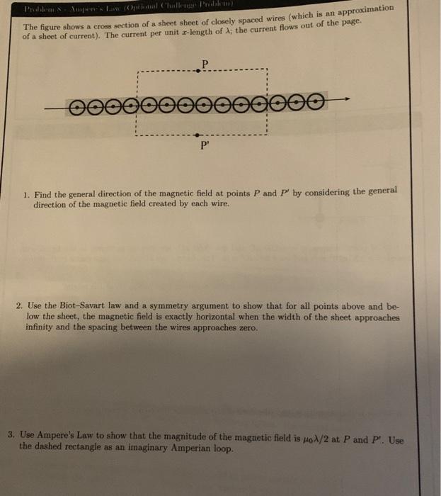 Solved The figure shows a cross section of a sheet sheet of | Chegg.com