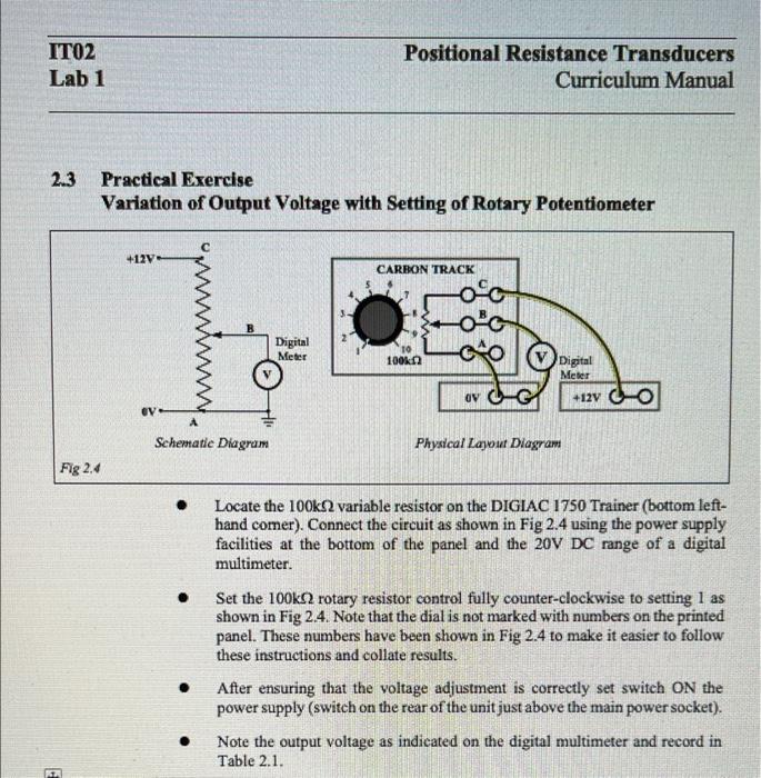 Solved Variable Resistor Construction A variable resistor | Chegg.com