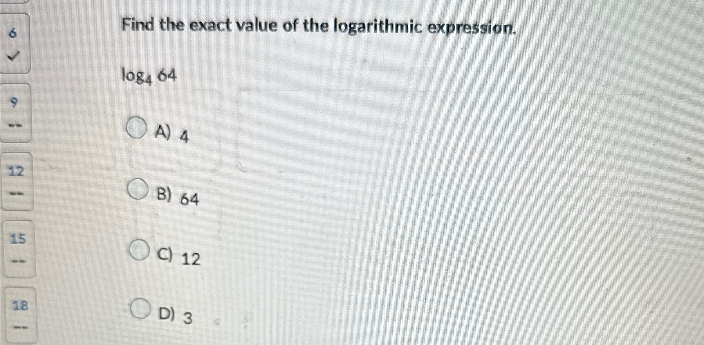 Solved Find the exact value of the logarithmic | Chegg.com