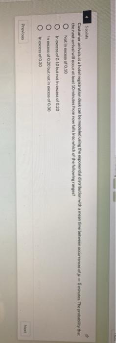 Solved 3 3 5 points Suppose a random sample of n = 5 | Chegg.com
