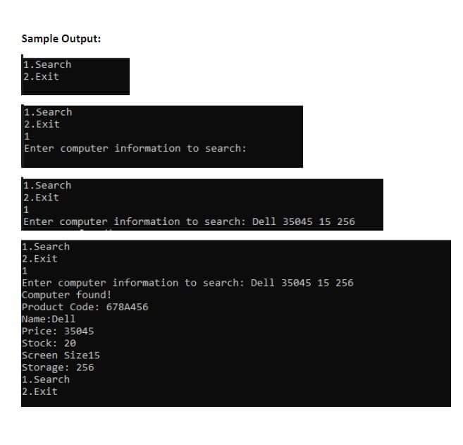 Solved Sample Output: | Chegg.com