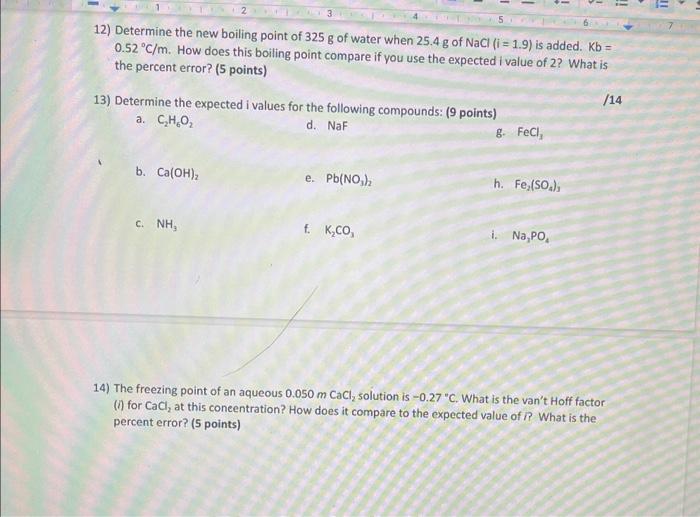 Solved 6 What mass of ethylene glycol C2H6O2 in grams Chegg