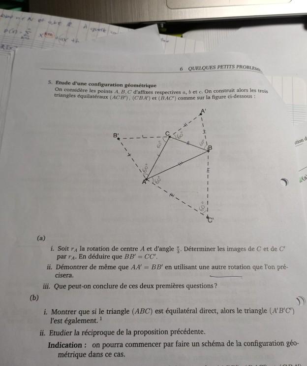 Application of geometry in complex number Ques: There | Chegg.com