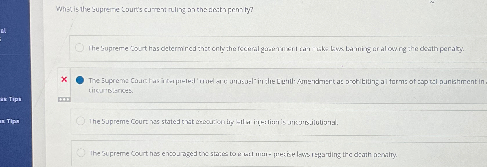 What is the supreme hot sale court's view of capital punishment