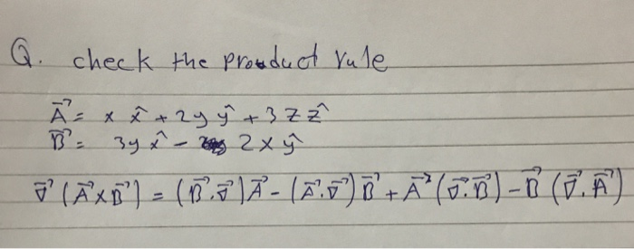 Solved Q Check The Product Rule A X 2y Y 372 B 34 Chegg Com