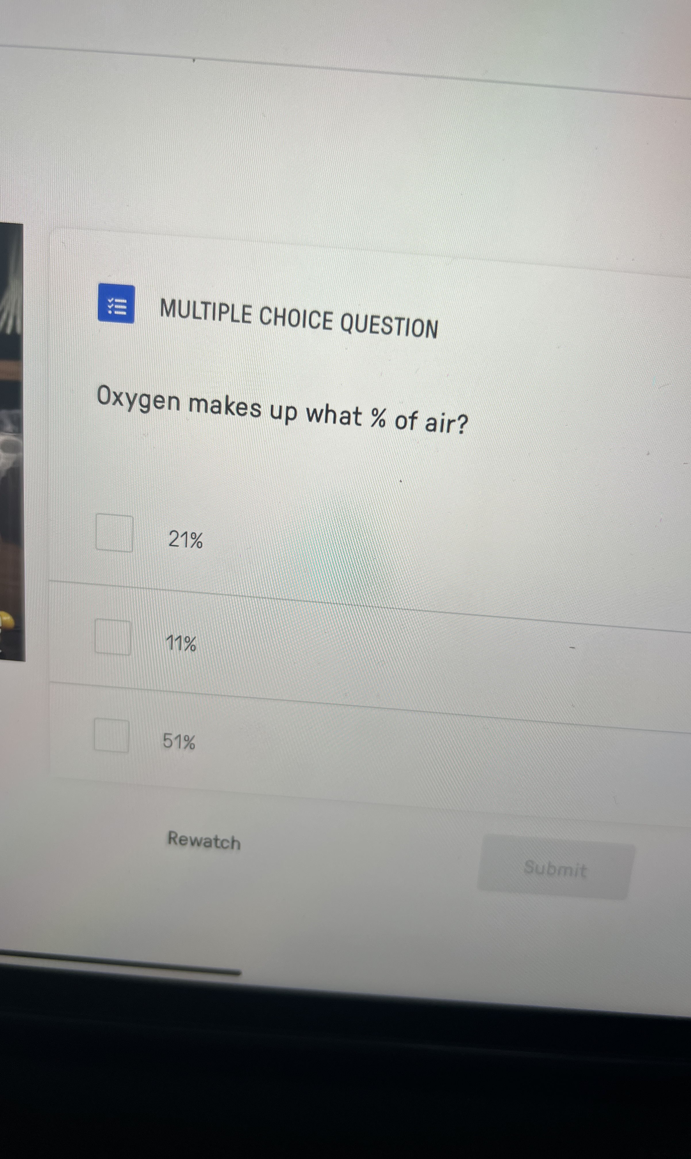 Solved MULTIPLE CHOICE QUESTIONOxygen makes up what ﻿of