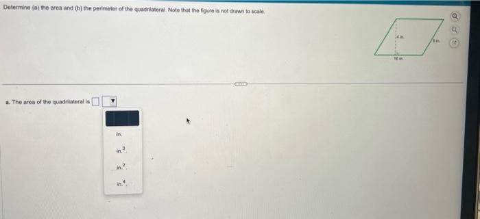 Solved Determine (a) The Area And (b) The Perimeter Of The | Chegg.com