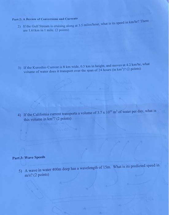 Solved Part 2 A Review of Conversions and Currents 2 If Chegg