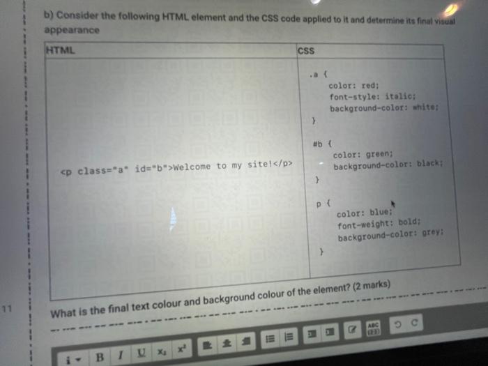 Solved In CSS, The 'cascade Governs How Styles Are Inherited | Chegg.com