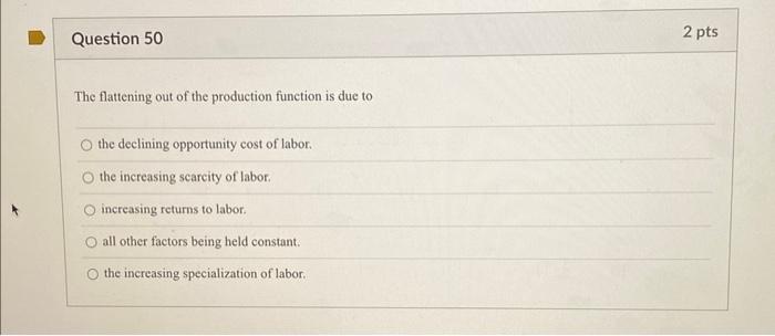 Solved Which of the following is true? The | Chegg.com | Chegg.com