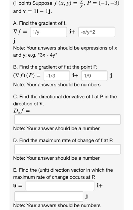 Solved 1 Point Suppose That F X Y Z X Yz Xyz Is Chegg Com