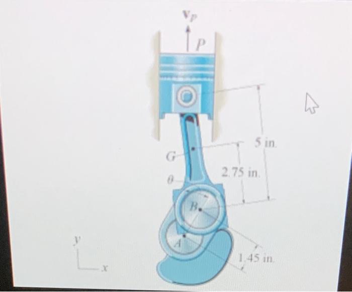 Solved Piston P is moving upward wittr a velocity of