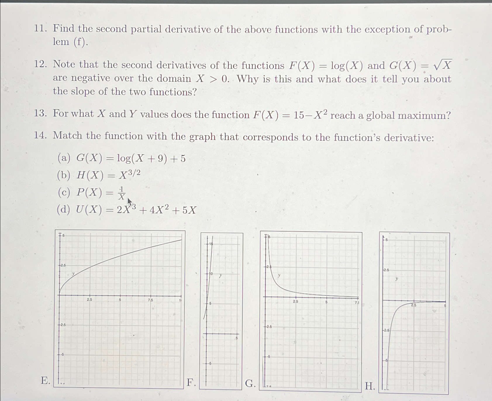 Solved find the second partial derivative of the above chegg