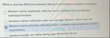 Solved What is one key difference between Western and | Chegg.com