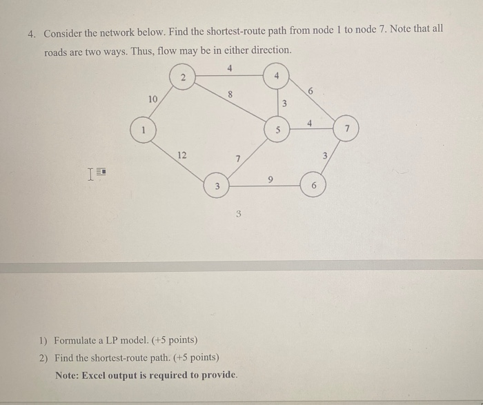 Solved 4. Consider The Network Below. Find The | Chegg.com