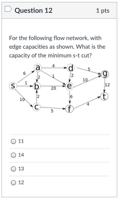 Solved Question 11 1 pts Which of the following about the | Chegg.com