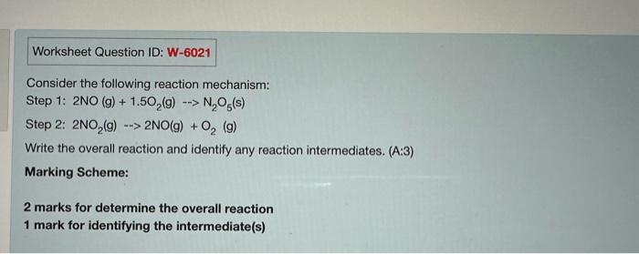 Solved Consider the following reaction mechanism: Step 1: | Chegg.com