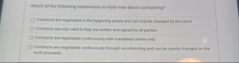 Solved Which of the following statements is most true about | Chegg.com